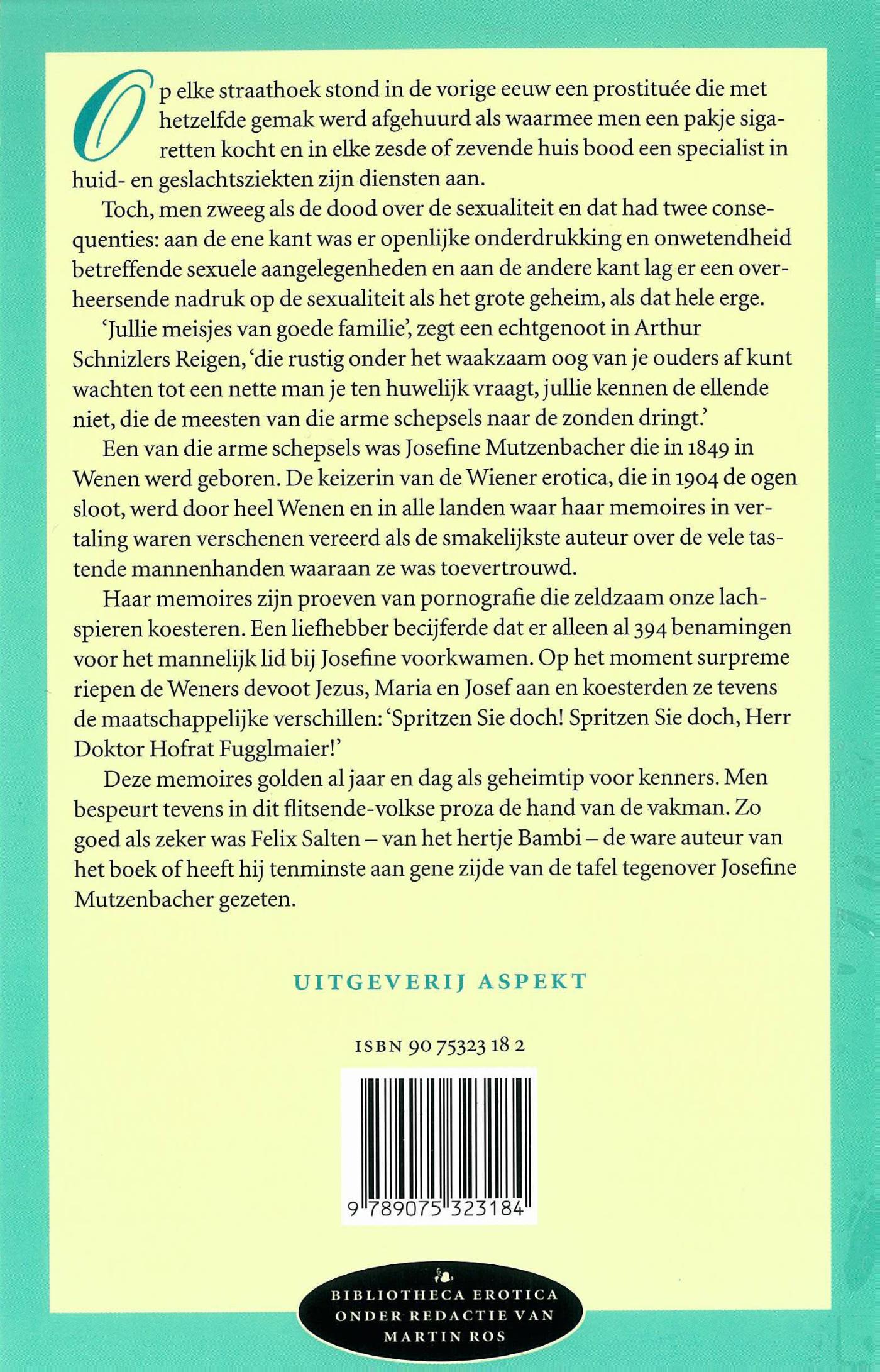 Achterkant van Het leven van een Weense hoer