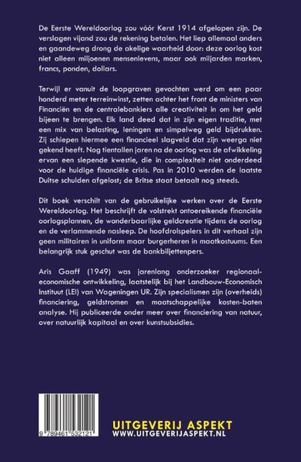 Achterkant van Financiering van de Eerste Wereldoorlog