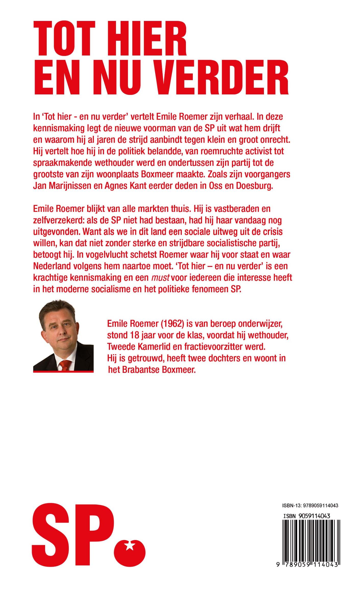 Achterkant van Tot hier - en nu verder