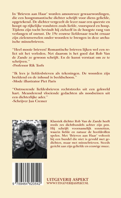 Achterkant van Brieven aan Haar