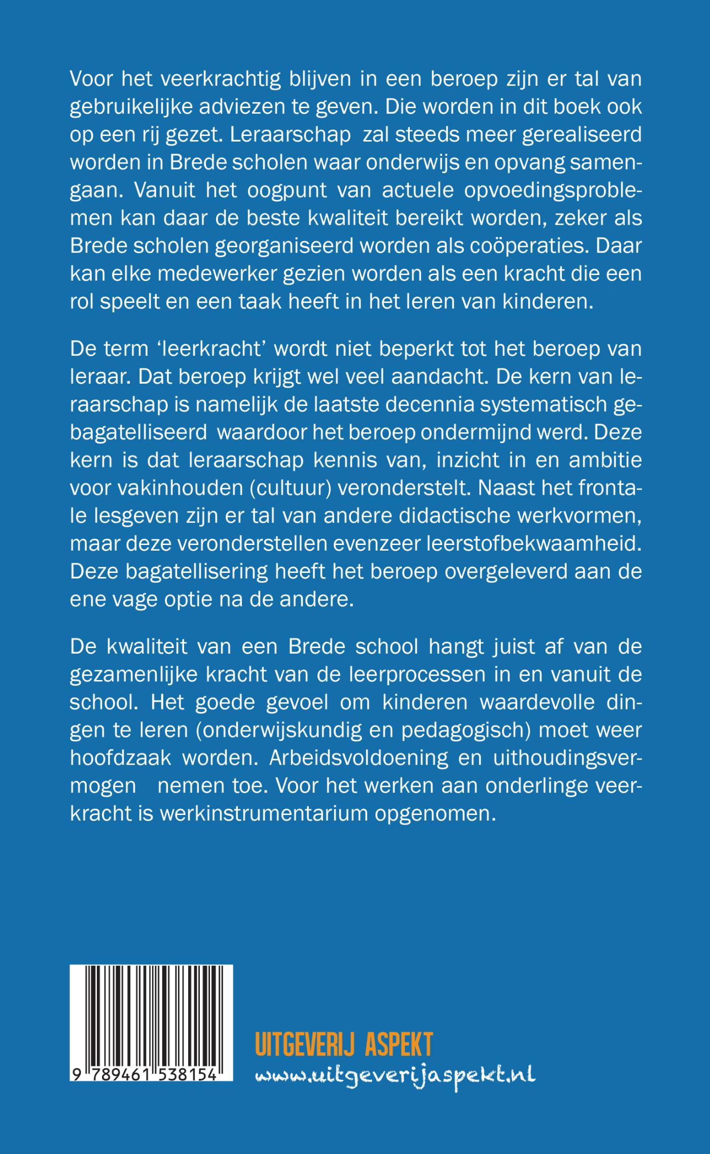Achterkant van Leerkracht veerkracht