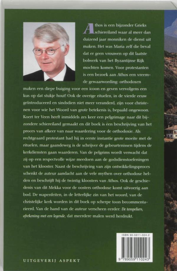 Achterkant van Athos monnikeneiland