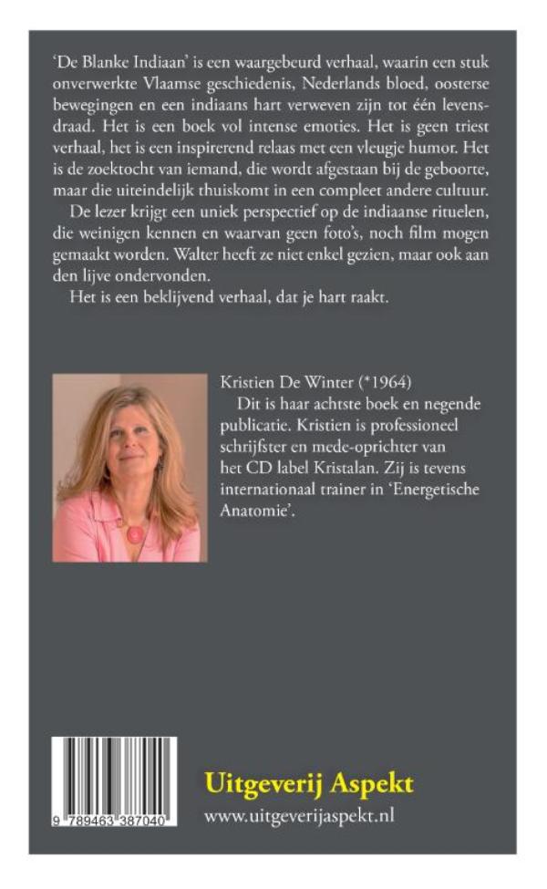 Achterkant van De blanke Indiaan