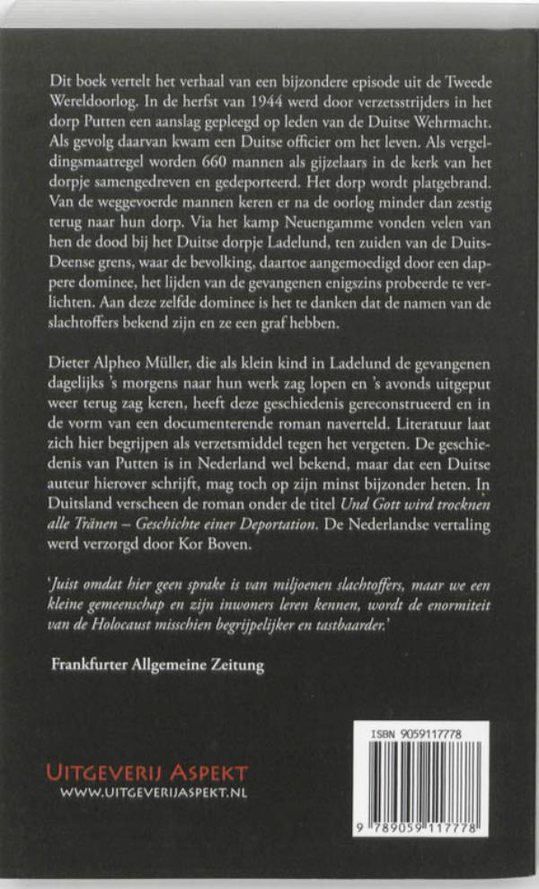 Achterkant van En God zal alle tranen drogen