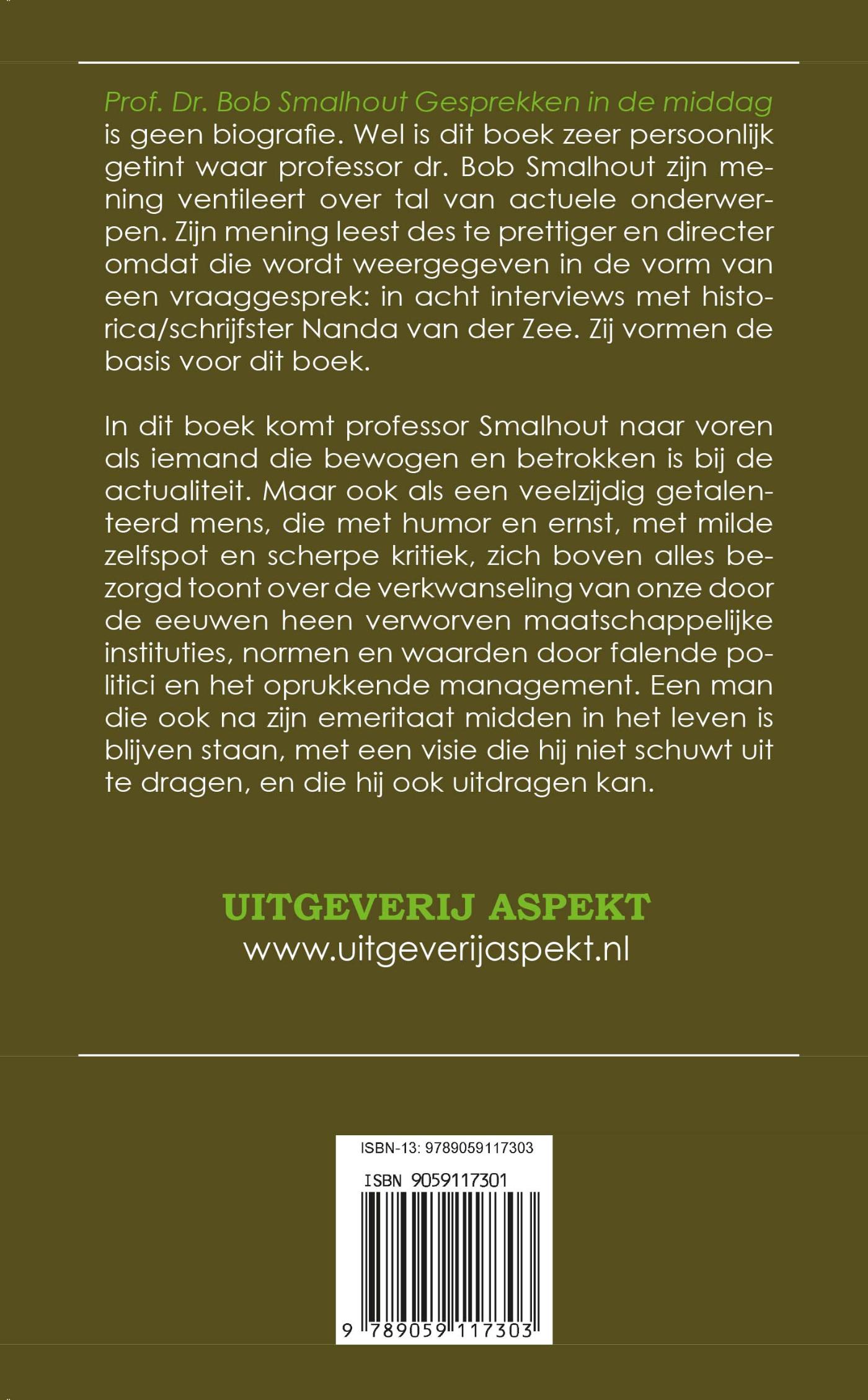 Achterkant van Gesprekken in de middag