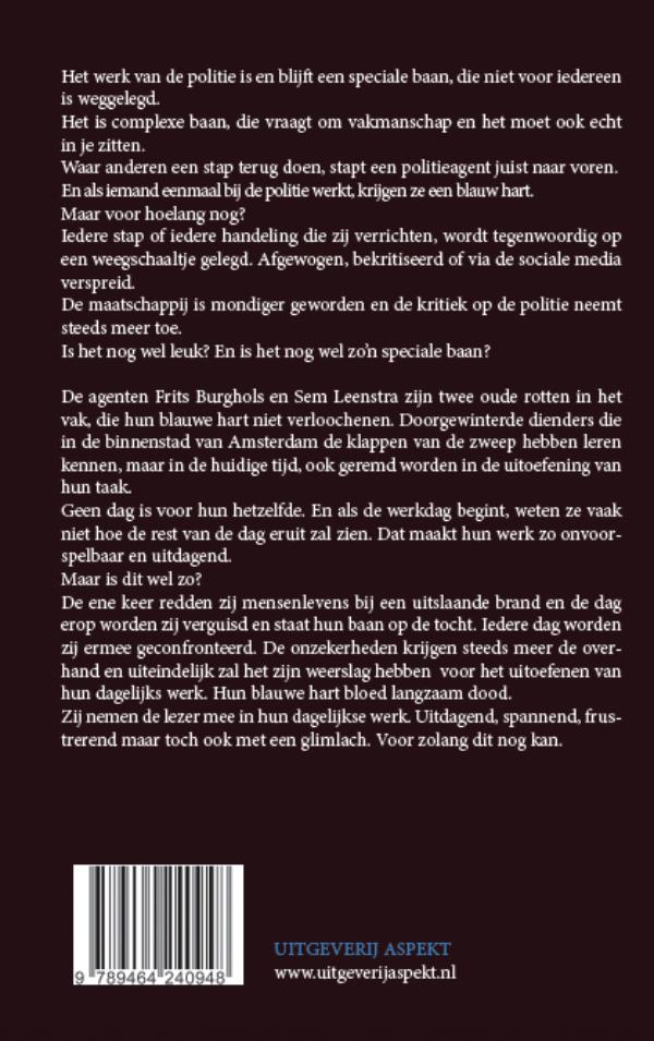 Achterkant van De doodsteek voor blauw