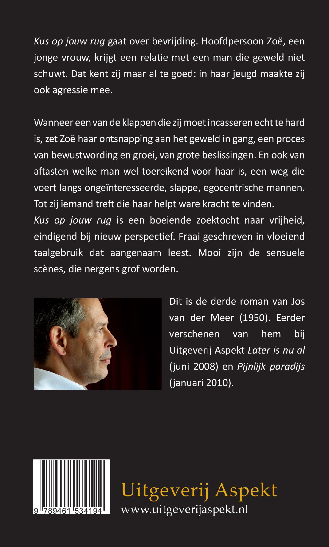 Achterkant van Kus op jouw rug