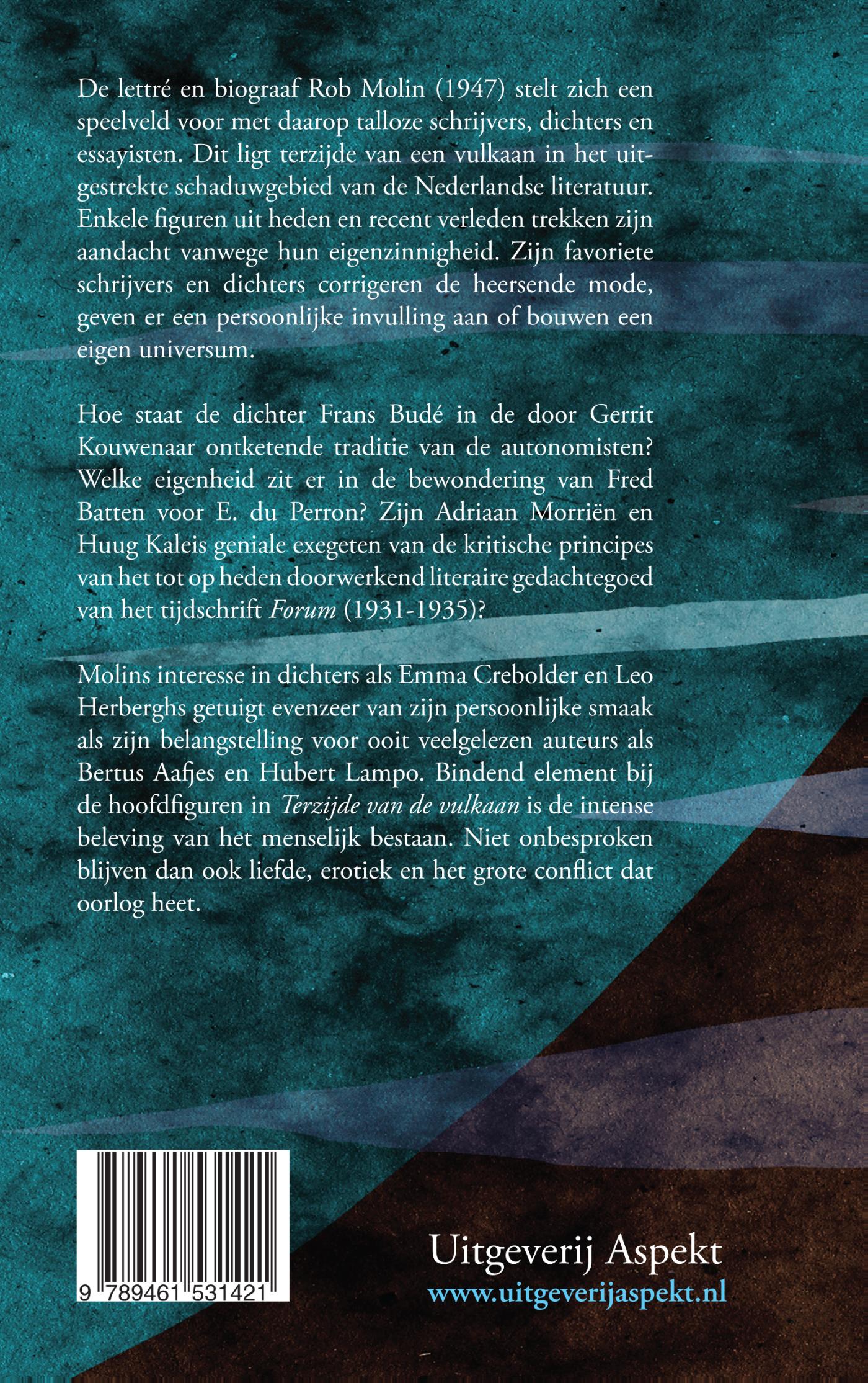 Achterkant van Terzijde van de vulkaan