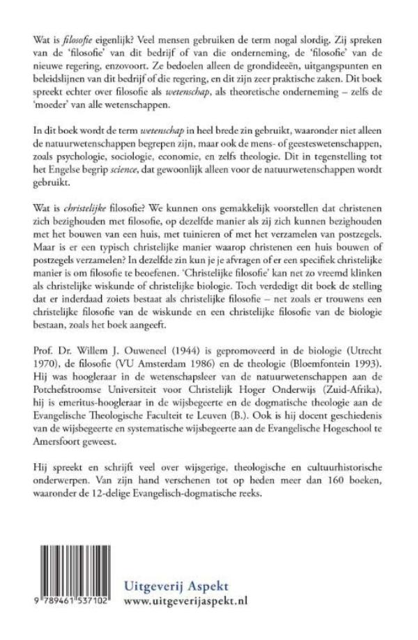 Achterkant van Wijsheid voor denkers