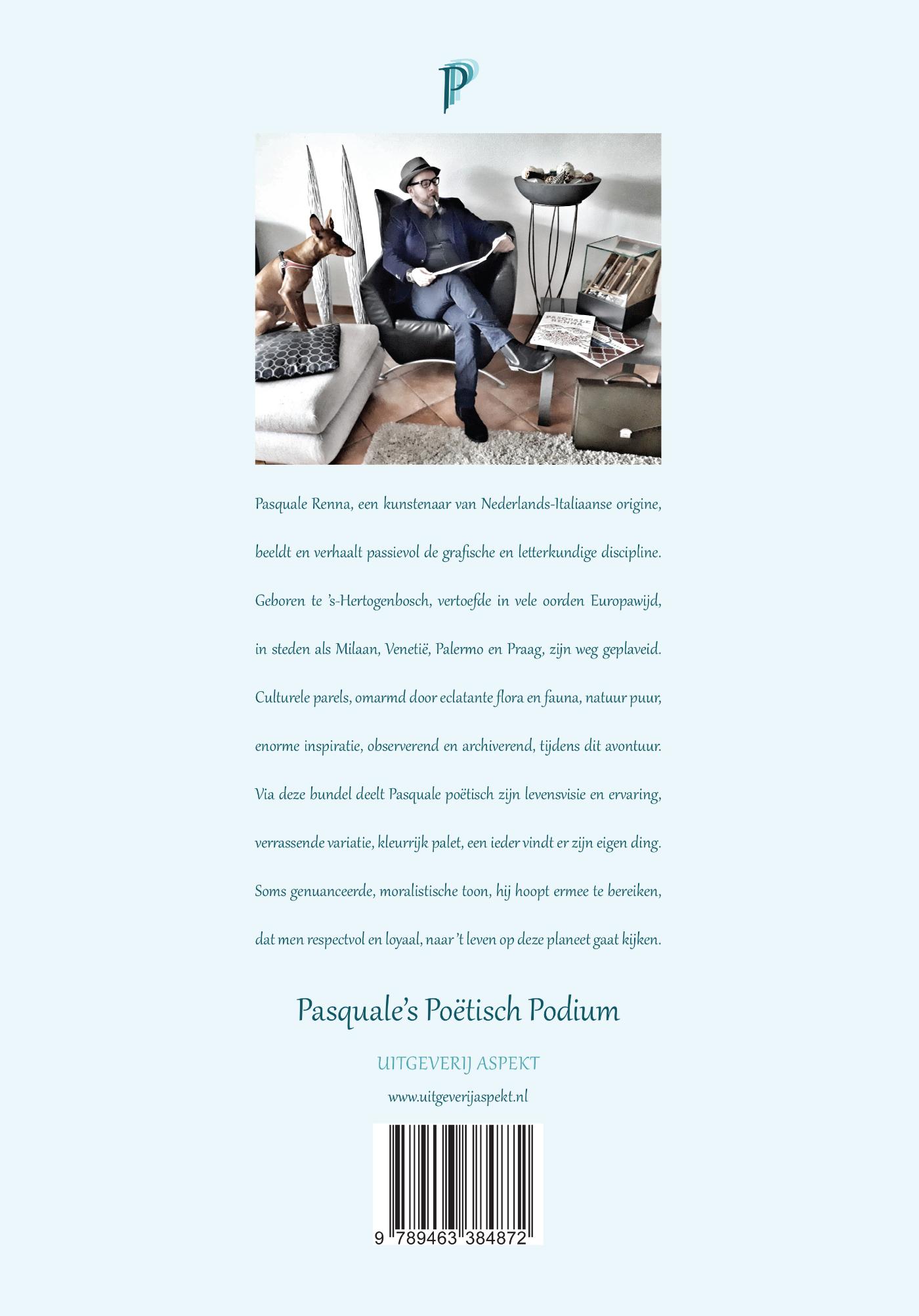 Achterkant van Pasquale's Poëtisch Podium