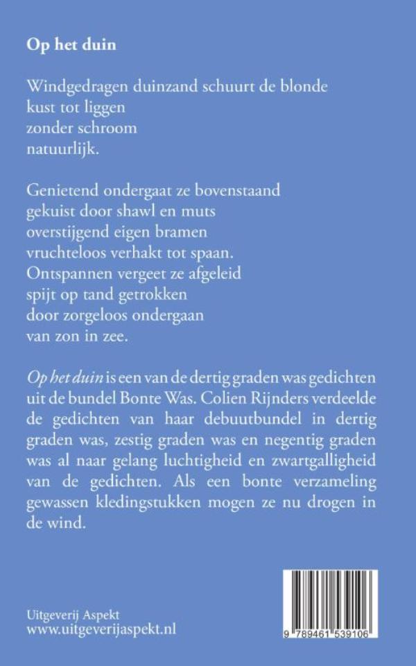 Achterkant van Bonte was