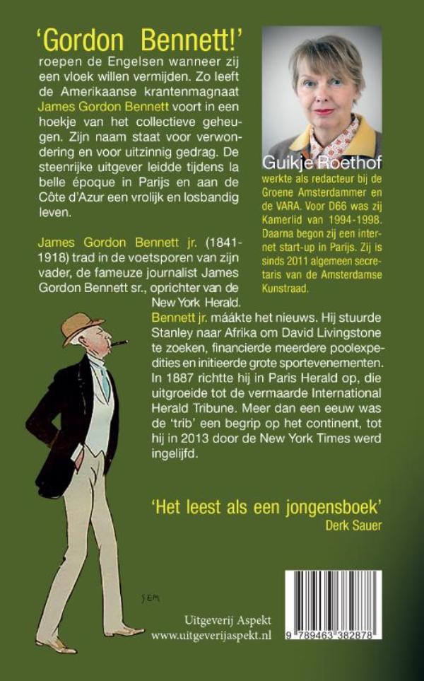 Achterkant van Gordon Bennett!