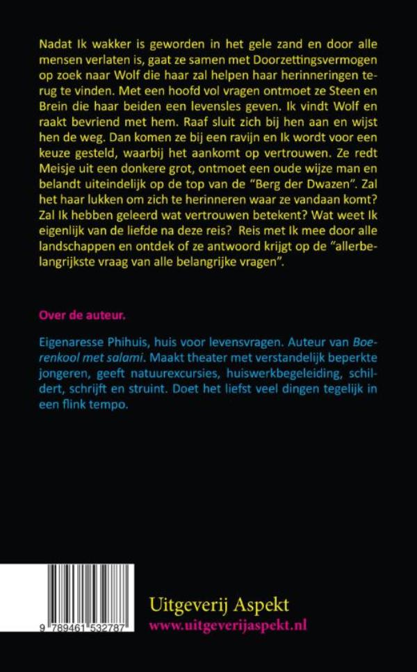 Achterkant van Toen ik wakker werd