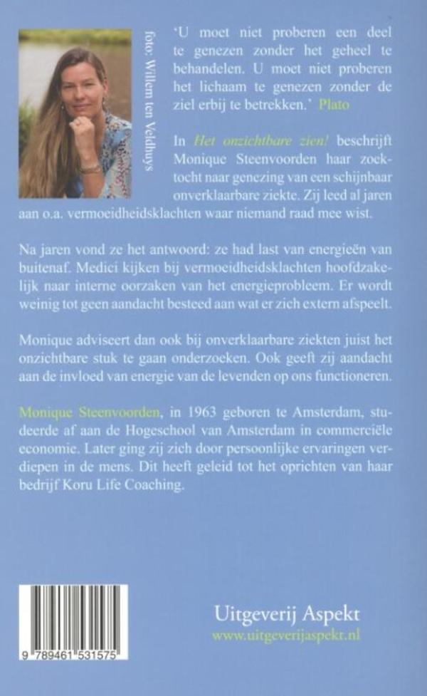 Achterkant van Het onzichtbare zien!