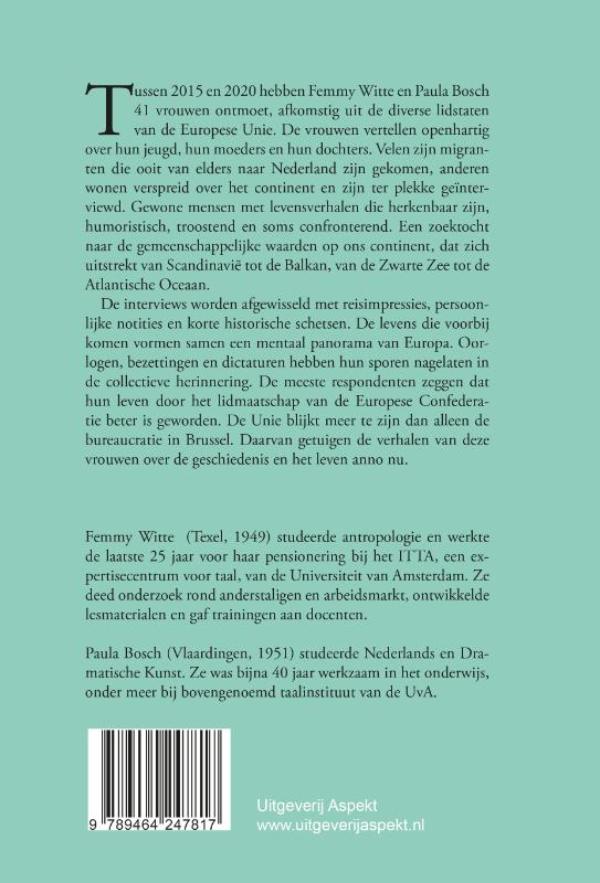 Achterkant van Vrouwen van Europa