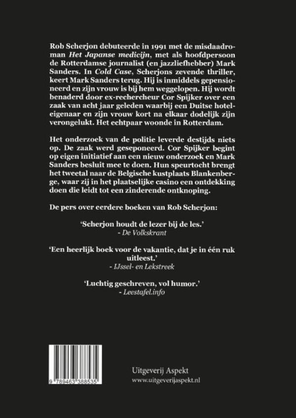 Achterkant van Cold Case