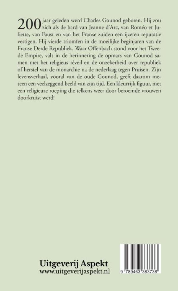Achterkant van Charles Gounod