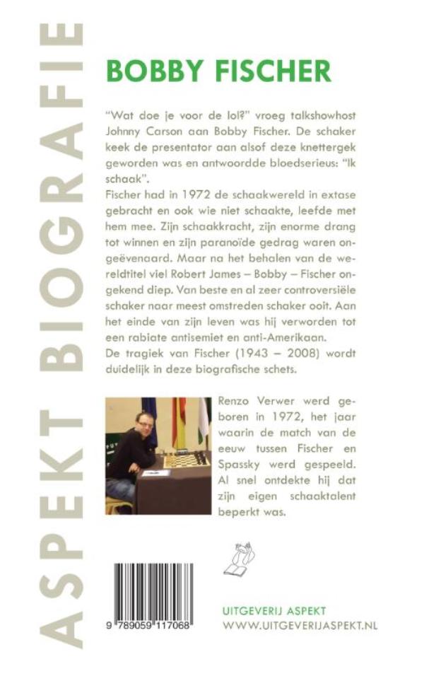 Achterkant van Bobby Fischer voor beginners