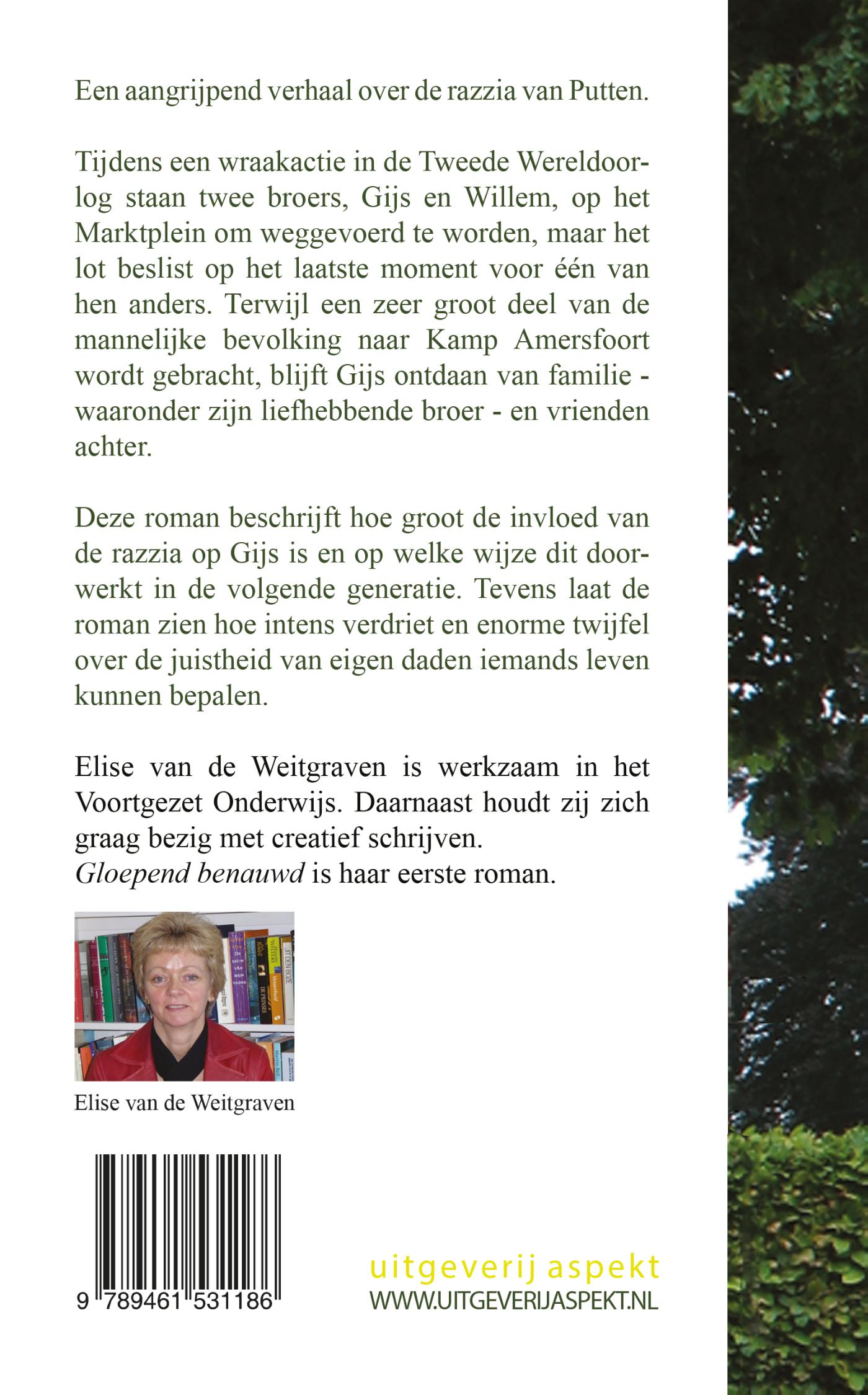 Achterkant van Gloepend benauwd