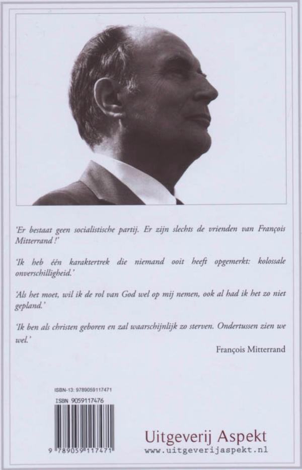 Achterkant van Francois Mitterrand