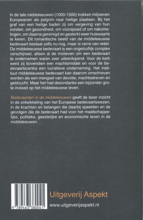 Achterkant van Bedevaarten in de middeleeuwen