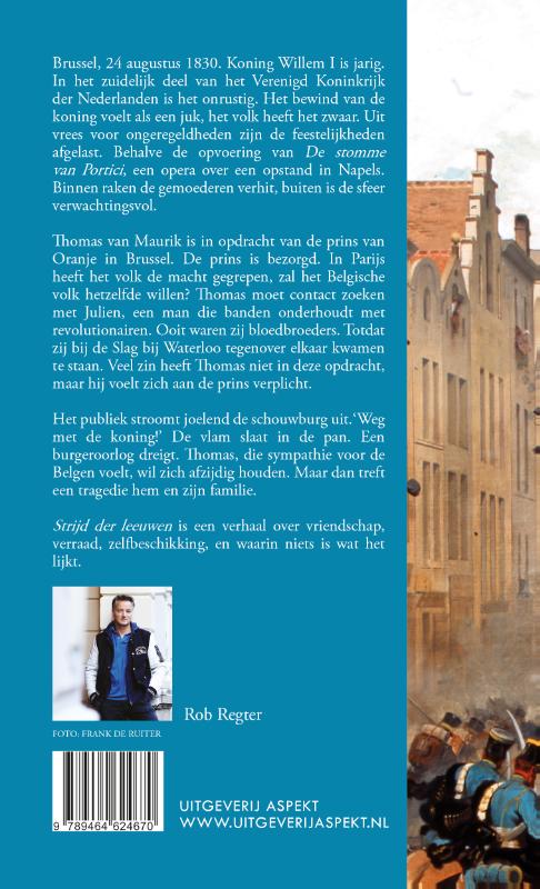 Achterkant van Strijd der leeuwen