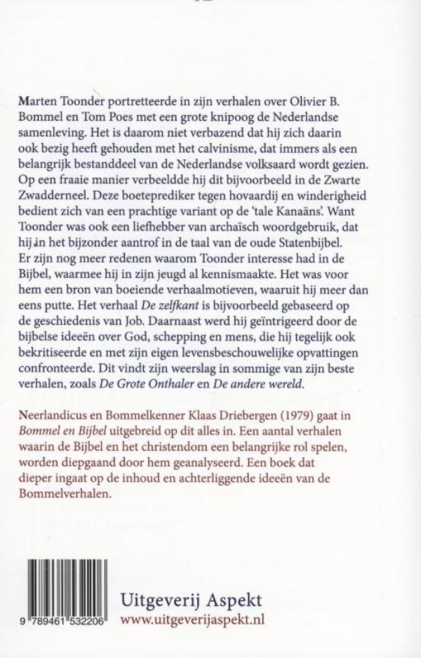 Achterkant van Bommel en Bijbel