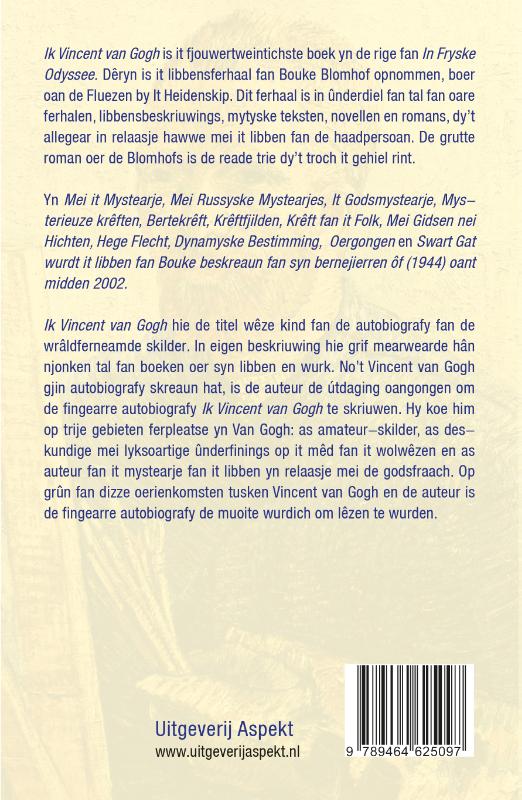 Achterkant van Ik Vincent van Gogh