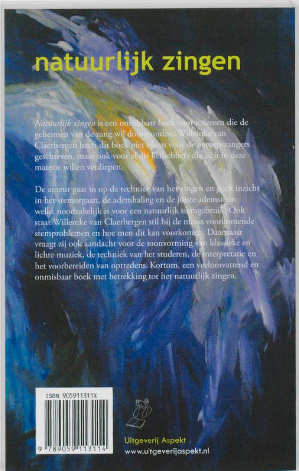 Achterkant van Natuurlijk zingen