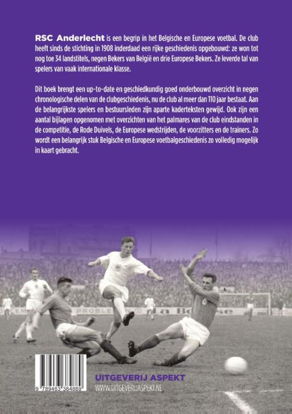 Achterkant van RSC Anderlecht: 110 jaar voetbaltraditie