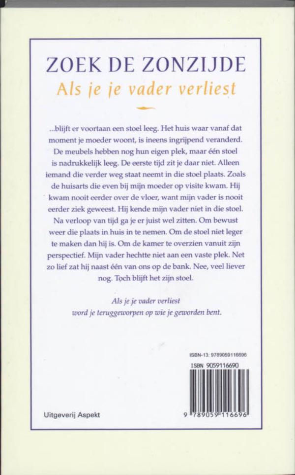 Achterkant van Zoek de zonzijde