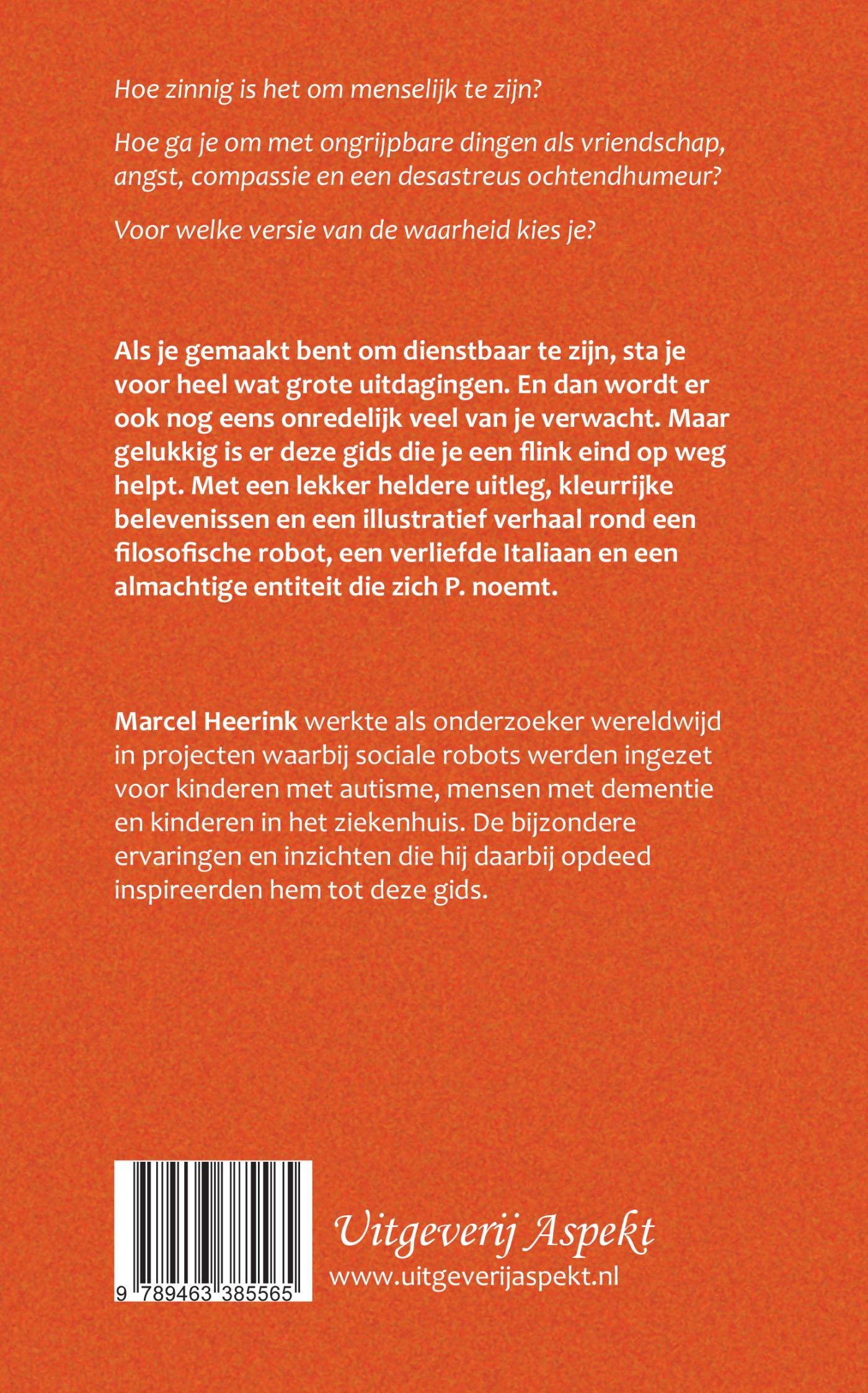 Achterkant van Een bemoedigende gids voor sociale robots