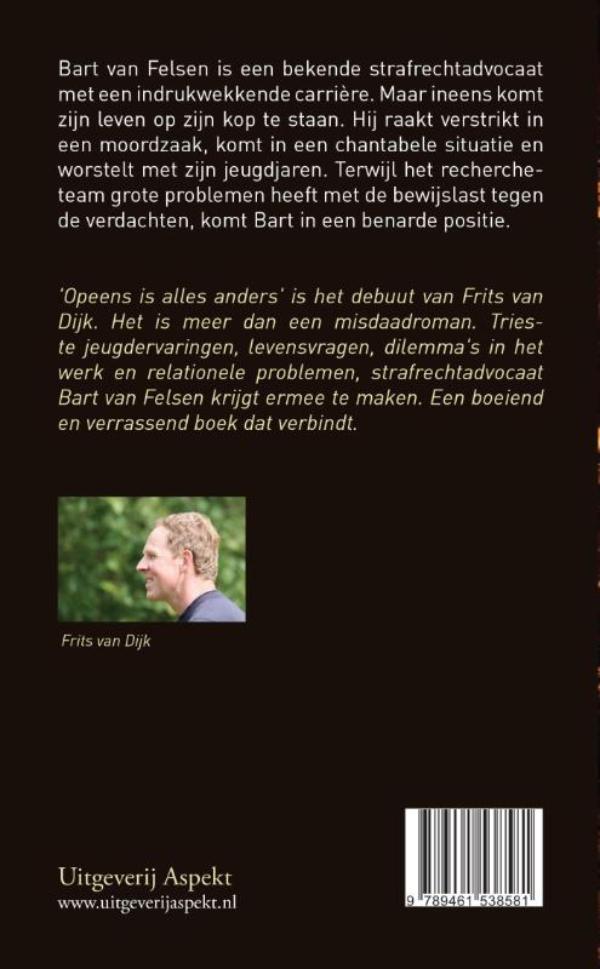 Achterkant van Opeens is alles anders