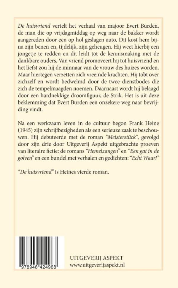 Achterkant van De huisvriend