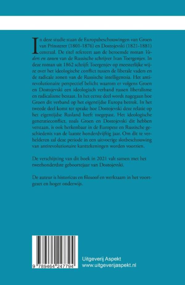 Achterkant van Vaders en zonen in antirevolutionair perspectief