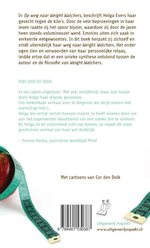Achterkant van Op weg naar Weight watchers