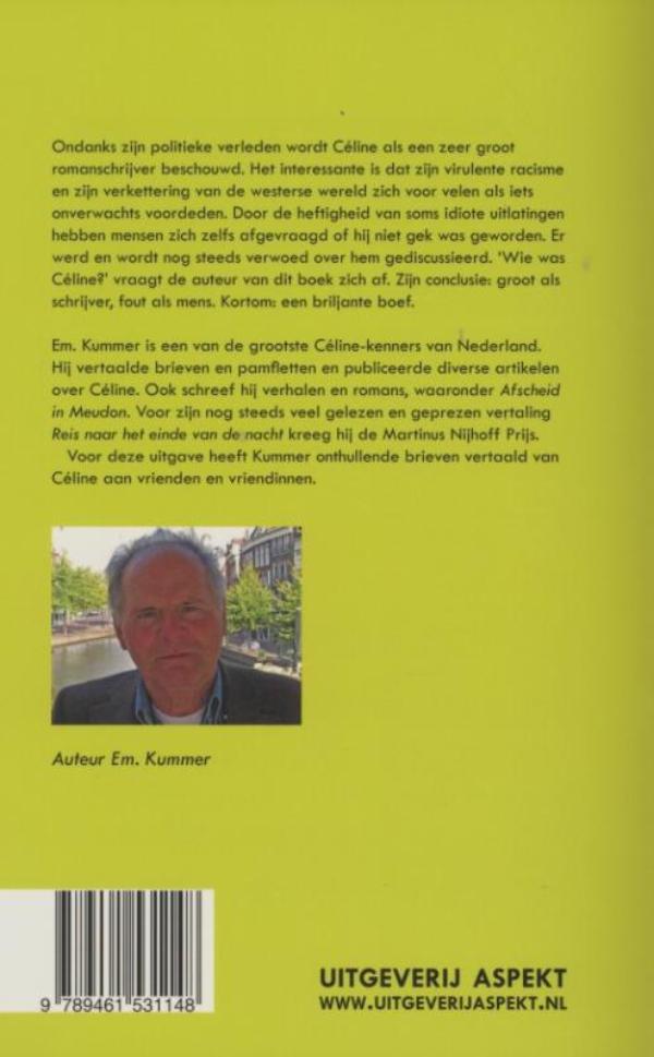 Achterkant van Celine, een briljante boef