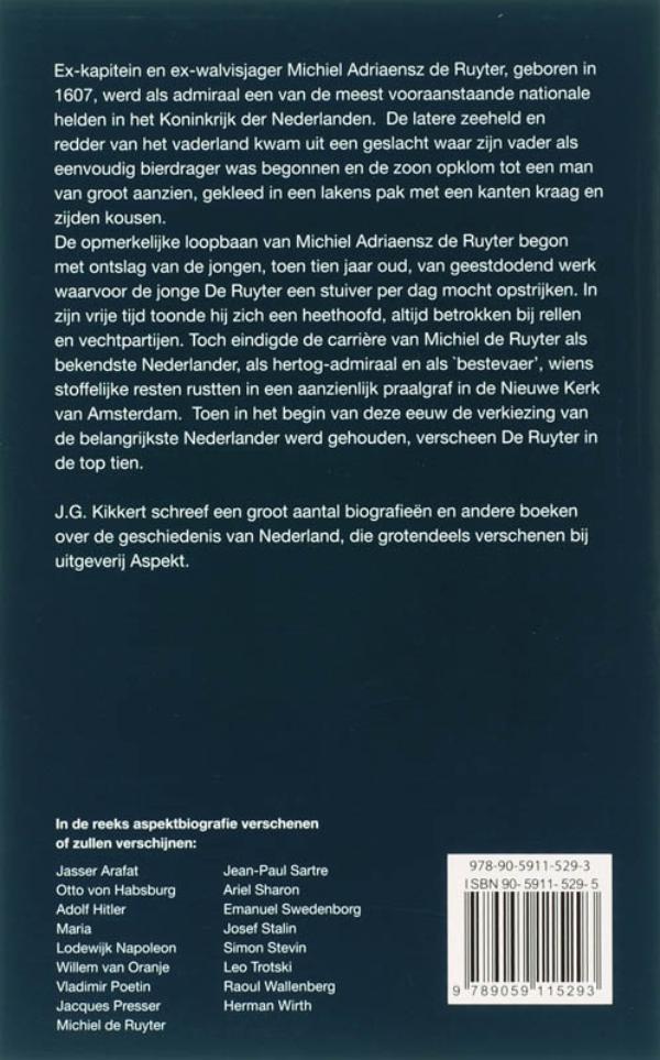 Achterkant van Michiel Adriaenszoon de Ruyter
