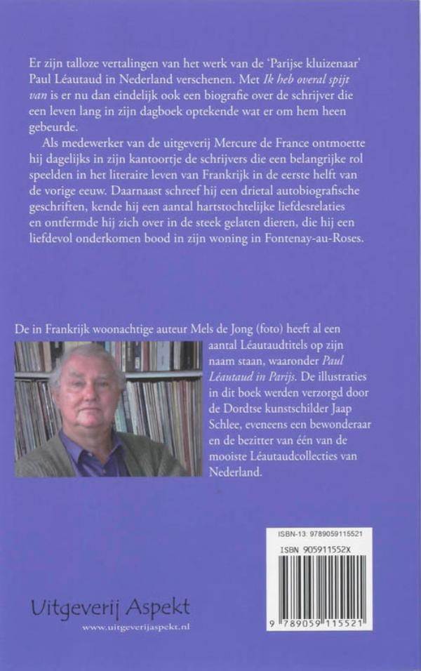 Achterkant van Ik heb overal spijt van