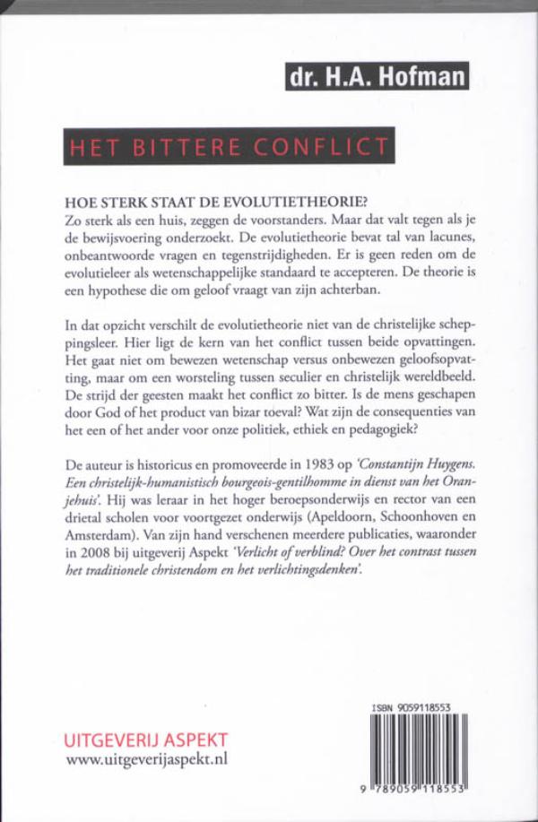 Achterkant van Het bittere conflict