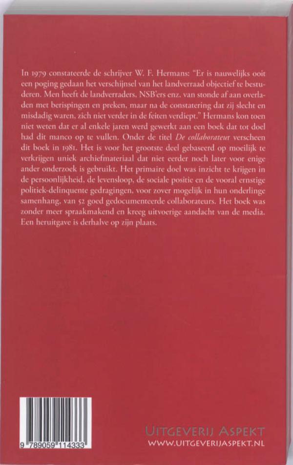 Achterkant van De collaborateur