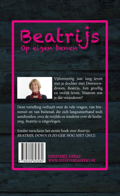 Achterkant van Beatrijs op eigen benen