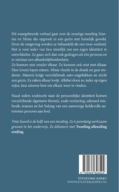 Achterkant van Tweeling alleenling eenling