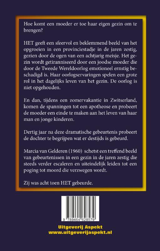 Achterkant van HET een poging tot gezinsmoord