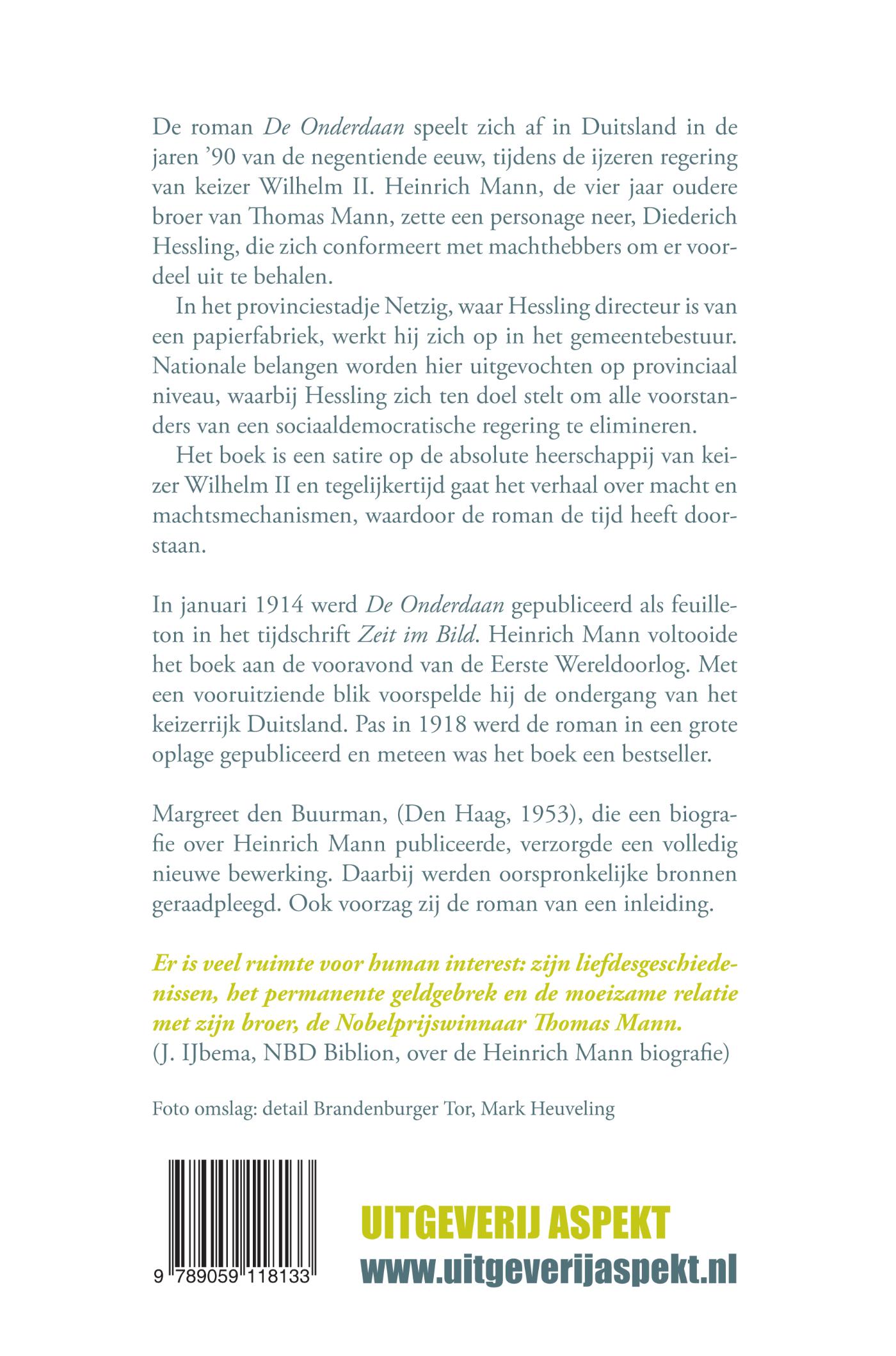 Achterkant van De onderdaan