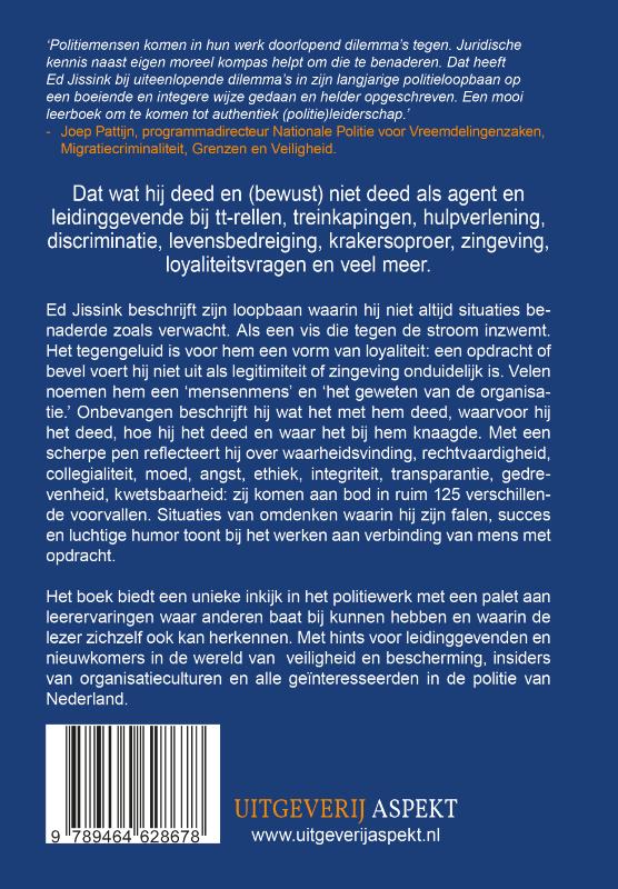 Achterkant van Diender in naam van de Koning(in)
