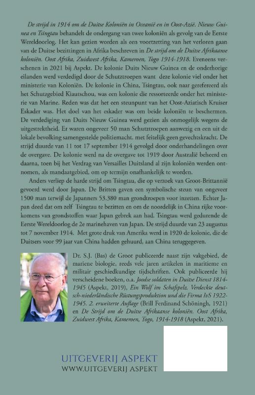 Achterkant van De strijd om de Duitse koloniën in Oceanië en in Oost-Azië