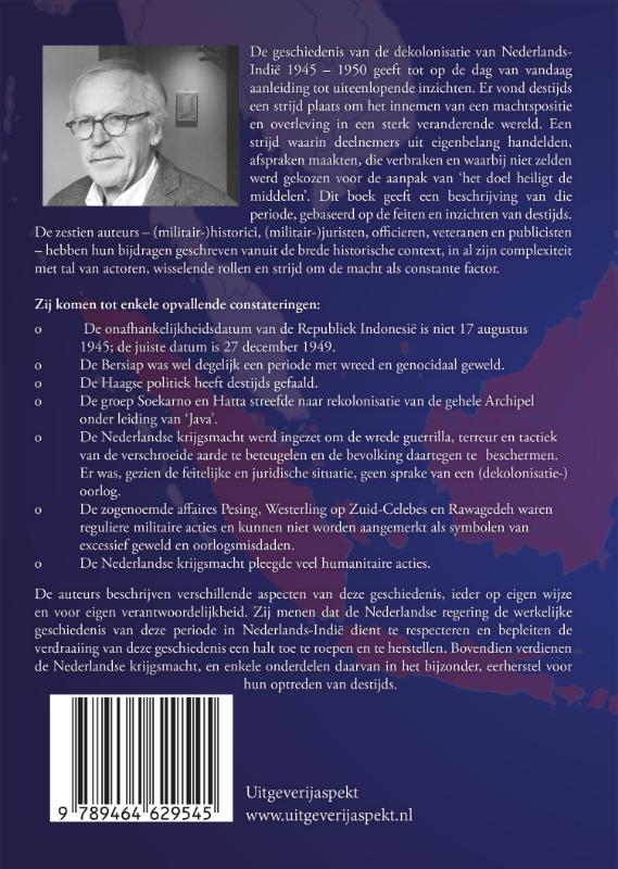 Achterkant van Het pijnlijke afscheid van de Indische Archipel