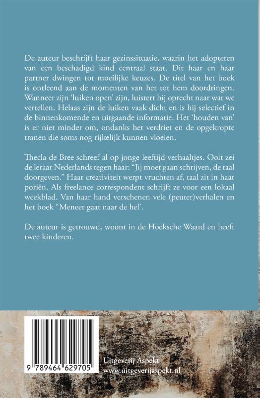 Achterkant van Luiken dicht