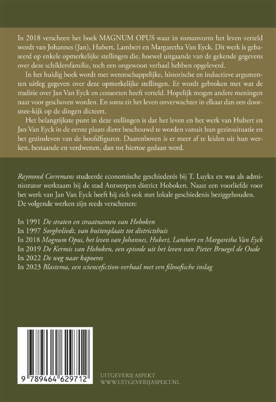 Achterkant van Miscellania De Jan van Eyck